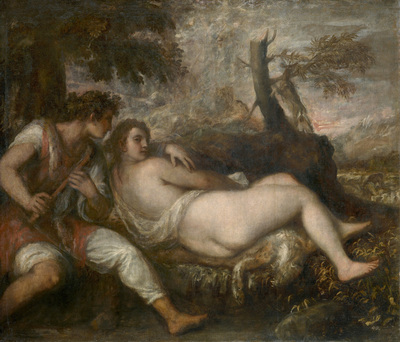 „Nymphe und Schäfer“, um 1570/75 von Tizian GG_1825_Web-400