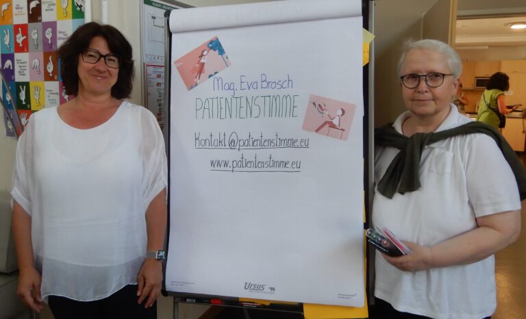 Mag. Eva Brosch mit „Patientenstimme“ bei Sigrid Kundela